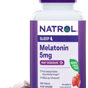 200 Tabletas Melatonina 5mg Natrol Ayuda Para Dormir Insomnio