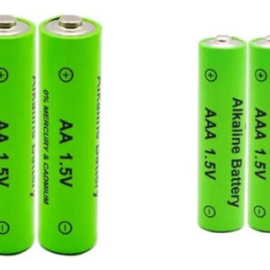 4 Baterías Alcalinas Recargables 2 Aa 3800mah 2 Aaa 3300mah
