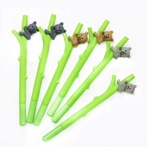 X6 Esfero De Gel Kawaii Oso Gris C - Unidad a $7833