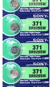 5x Baterías Sr920sw Pila Reloj 371 Botón Sony Original 1.55v