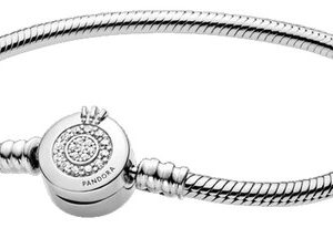 Pulsera Pandora Broche Corona Circonitas Brazalete Brillante