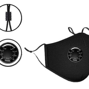 Tapaboca Mascarilla De Algodón Con Válvula De Respiración