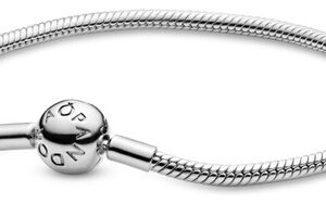 Pulsera Pandora Cadena De Serpiente Broche Redondo Brazalete