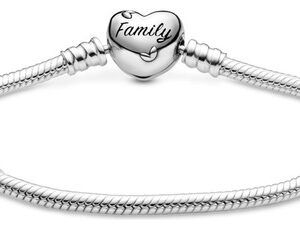 Pulsera Pandora Serpiente Broche Corazón Árbol De La Familia
