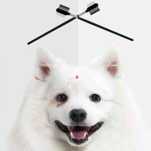 Cepillo Limpiador Manchas Ojos Lágrimas Mascotas Acero Inox