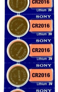 5x Baterías Cr2016 Pilas Botón Sony Original Litio 3v