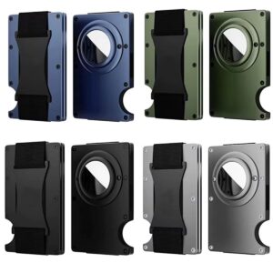 Tarjetero Billetera Aluminio RFID Airtag Unisex