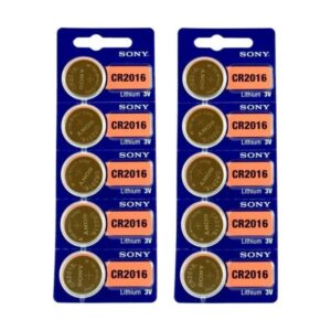 10x Baterías Cr2016 Pilas Botón Sony Original Litio 3v
