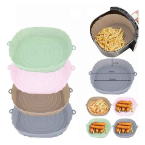 2 Molde Protector Freidor Aire Silicona Reutizable Air Fryer
