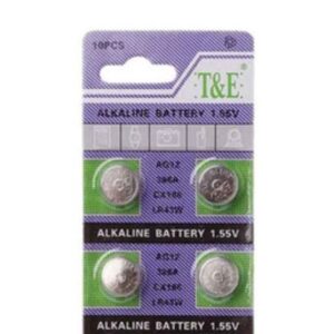 10 Baterías Ag12 Pilas 385a Botón Cx186 Lr43w 1.55v Alcalina