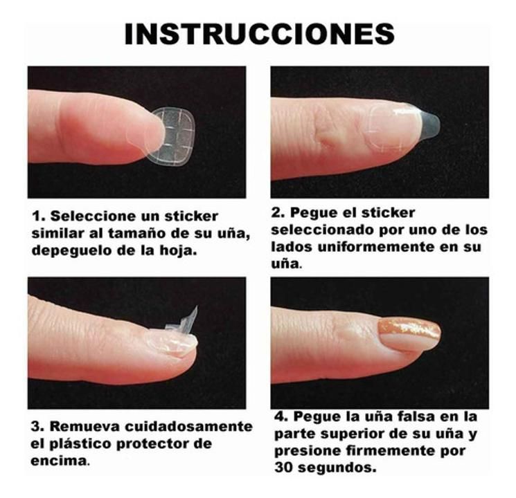 2400 Gomas Pegante En Gel Adhesivo Para Uñas Presson Stickon - Imagen 4