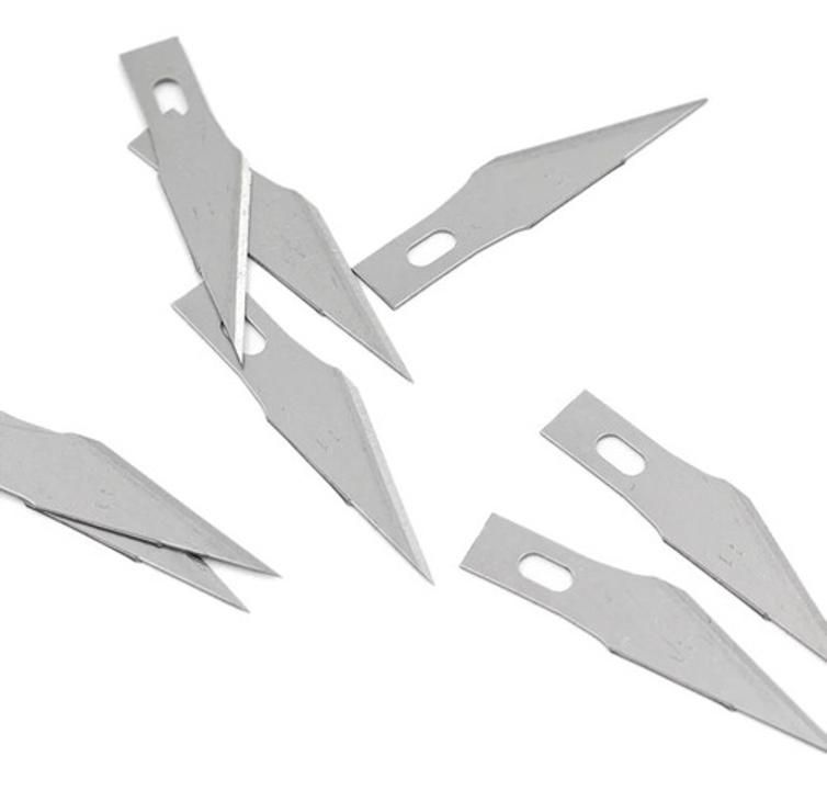 Repuestos Cuchilla Para Bisturí Cortador Punta De Lanza X100 - Imagen 5