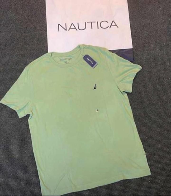 Camiseta Cuello Redondo Manga Corta Verde Nautica Talla M - Imagen 2
