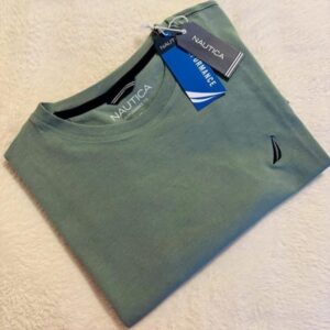Camiseta Cuello Redondo Manga Corta Verde Nautica Talla M