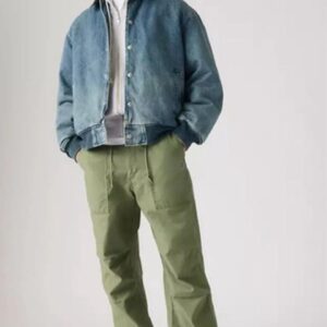 Cargo Verde Oliva Loose Straight Surplus Hombre 33 Levis