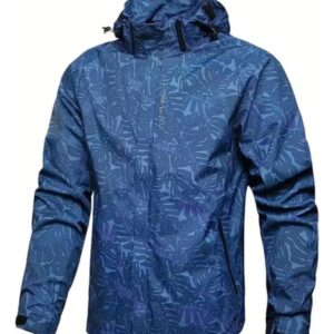 Chaqueta Impermeable Rompe Viento Moto Bicicleta Hiking Azul