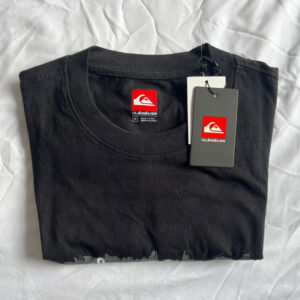 Camiseta Cuello Redondo Manga Corta Negra Quiksilver Talla M