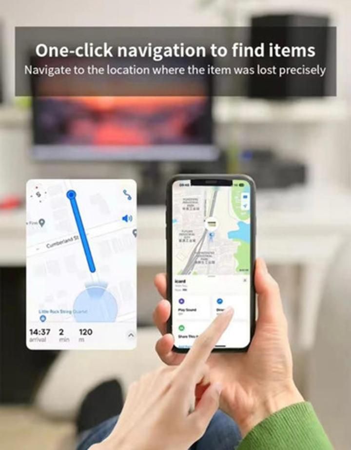 Smart Tag Rastreador Mfi Funciona Con Find My Bluetooth X4 - Imagen 8