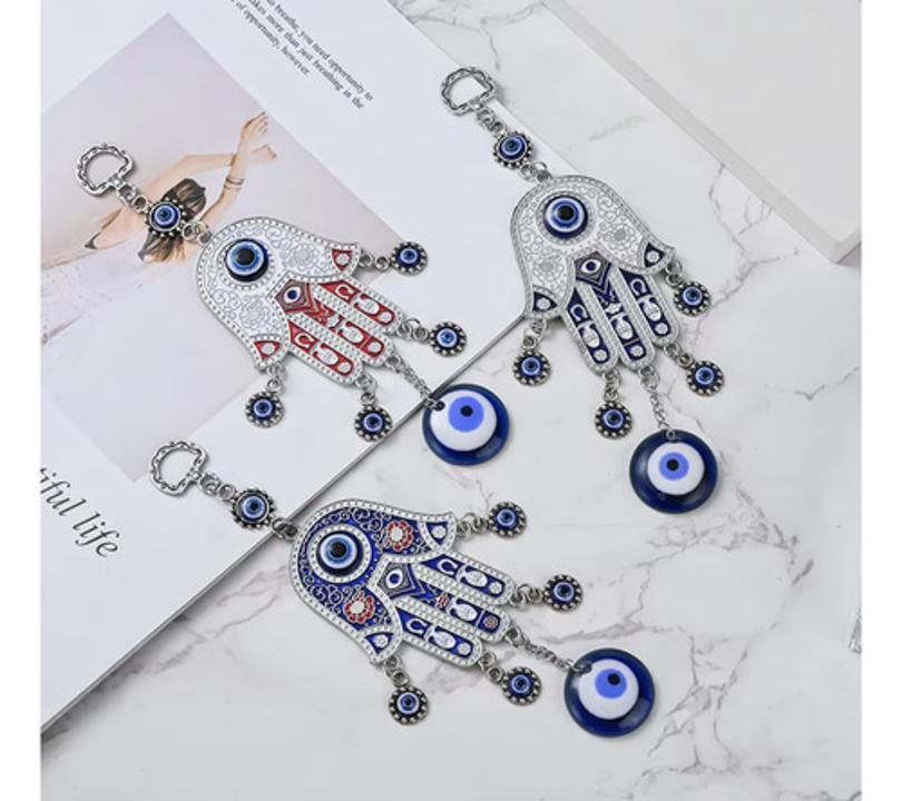 Colgante Mano De Fátima Con Ojo Turco Para Pared Protección - Imagen 4