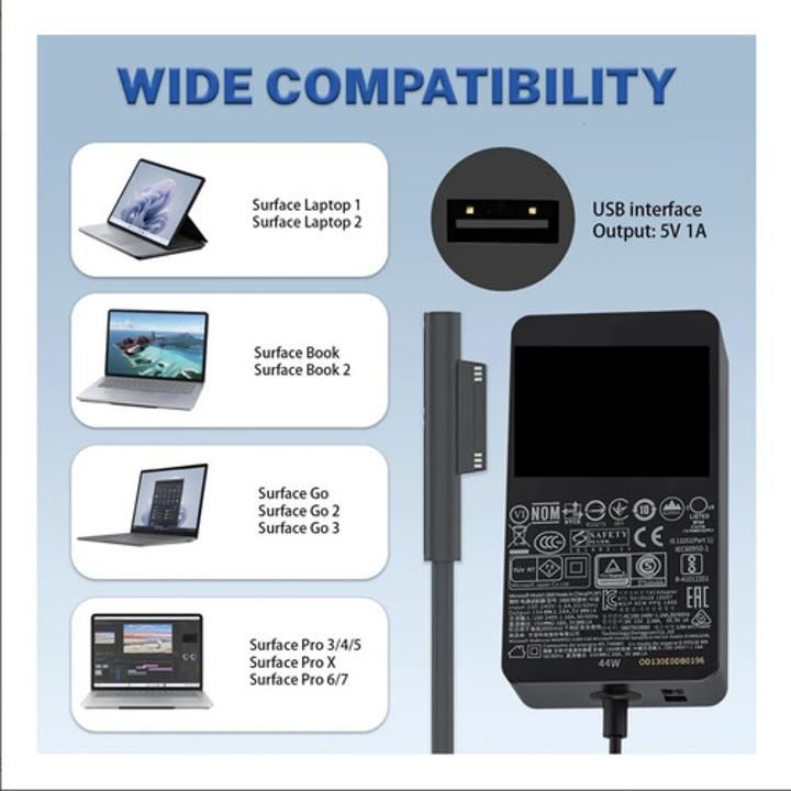 36w 15v 1625 Surface Laptop Cargador Fit Para Microsoft - Imagen 7