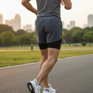 Pantaloneta Con Boxer Gym Correr 4 Bolsillos Licra Slim Fit