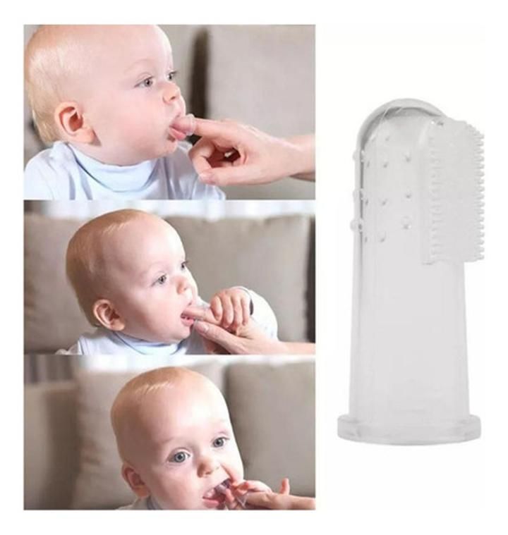 2 Cepillos De Dientes Oral Silicona Súper Suave Para Bebes - Imagen 6