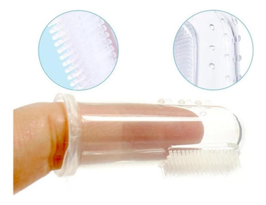 2 Cepillos De Dientes Oral Silicona Súper Suave Para Bebes - Imagen 4
