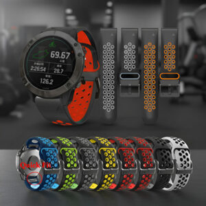 Pulso 26mm Correa huecos Garmin Fenix 5x 6x 7x Easy Fit