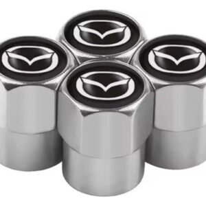 Tapa Valvulas De Aire Llanta Con Logo Mazda Juego X 4 Tuning