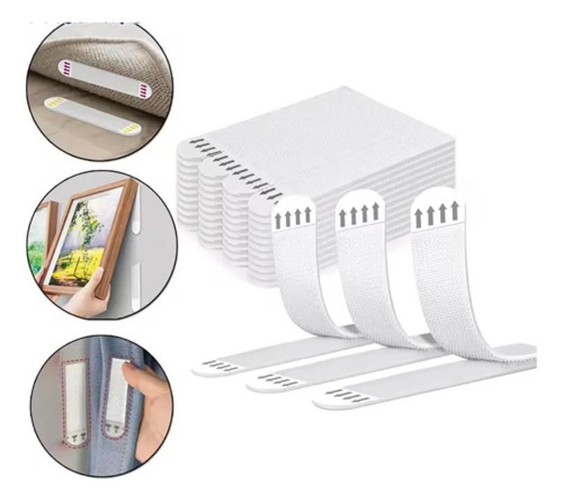 Tiras Para Colgar Marcos O Cuadros Grandes X 24 O 48 Pares X24 Pares Lisa - Imagen 2