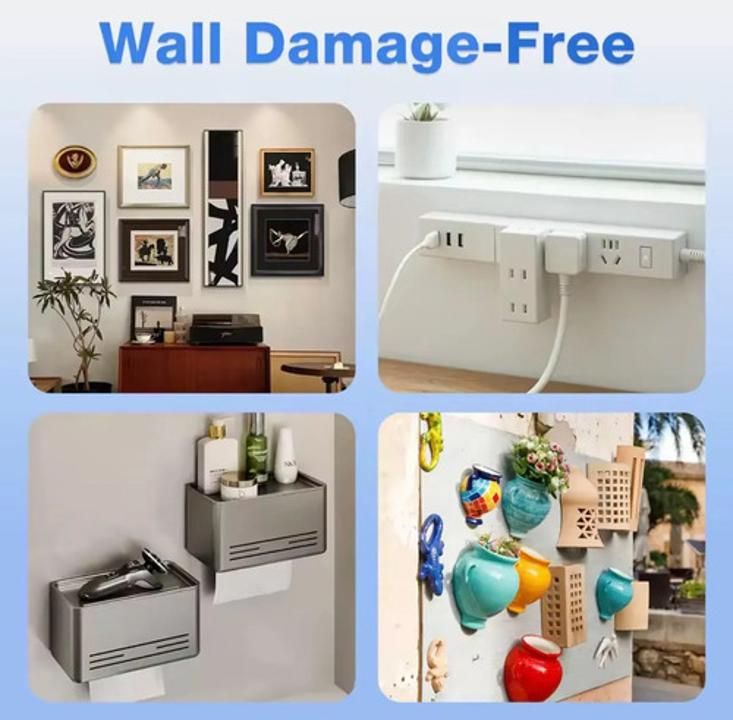 Tiras Para Colgar Marcos O Cuadros Grandes X 24 O 48 Pares X48 Pares Lisa - Imagen 6