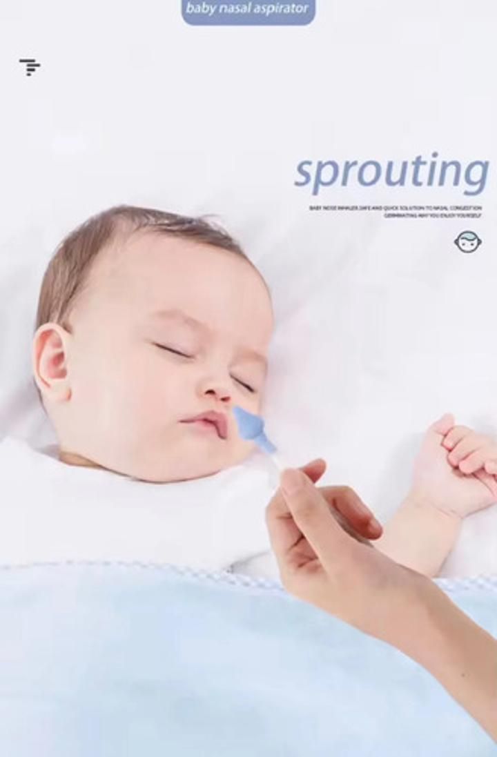 Aspirador Nasal Para Bebe Aspirador De Succion Saca Mocos Azul Claro - Imagen 5