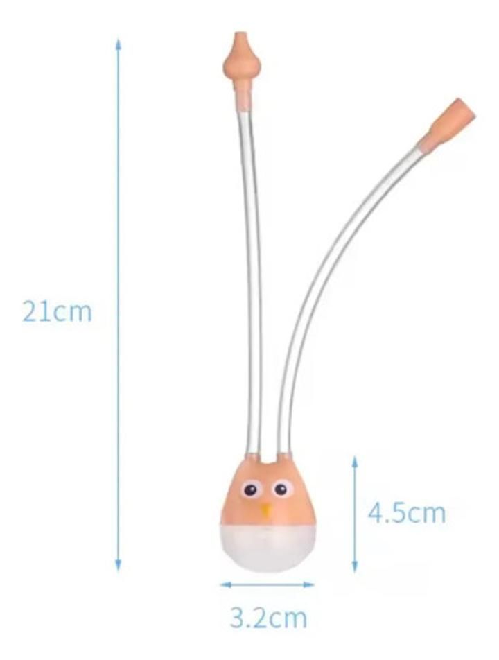 Aspirador Nasal Para Bebe Aspirador De Succion Saca Mocos Naranja - Imagen 4