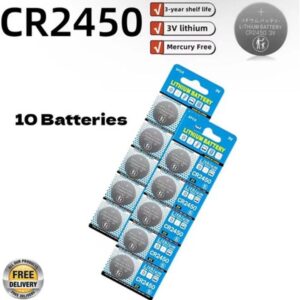 Pila Cr2450 Boton De Lithium 3.0 V Pack X 10 Unidades