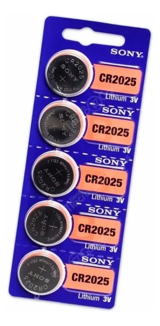 5x Baterías Cr2025 Pilas Botón Sony Original Litio 3v
