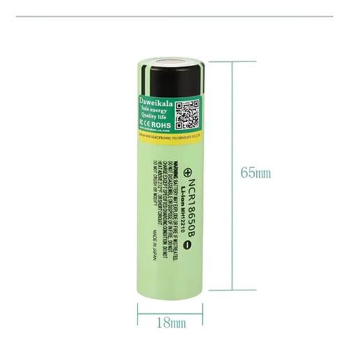 4 Baterías Litio Recargable Ncr 18650b 3400mah 3.7v - Imagen 3