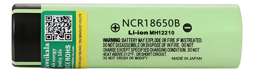 2 Baterías Litio Recargable Ncr 18650b 3400mah 3.7v