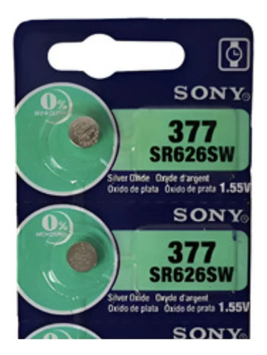 20 Pilas Sony Original Sr626sw 377 Baterías Botón 1.55 V - Imagen 3