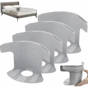 Soporte Sujetadores De Sabanas Antideslizantes (4 Piezas) Gris Oscuro
